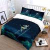 Starry Night Rabbit Decor Set Soft Comfortable Duvet Cover Bedding Set Included 1*Duvet Cover & 2*Pillowcases, Gift