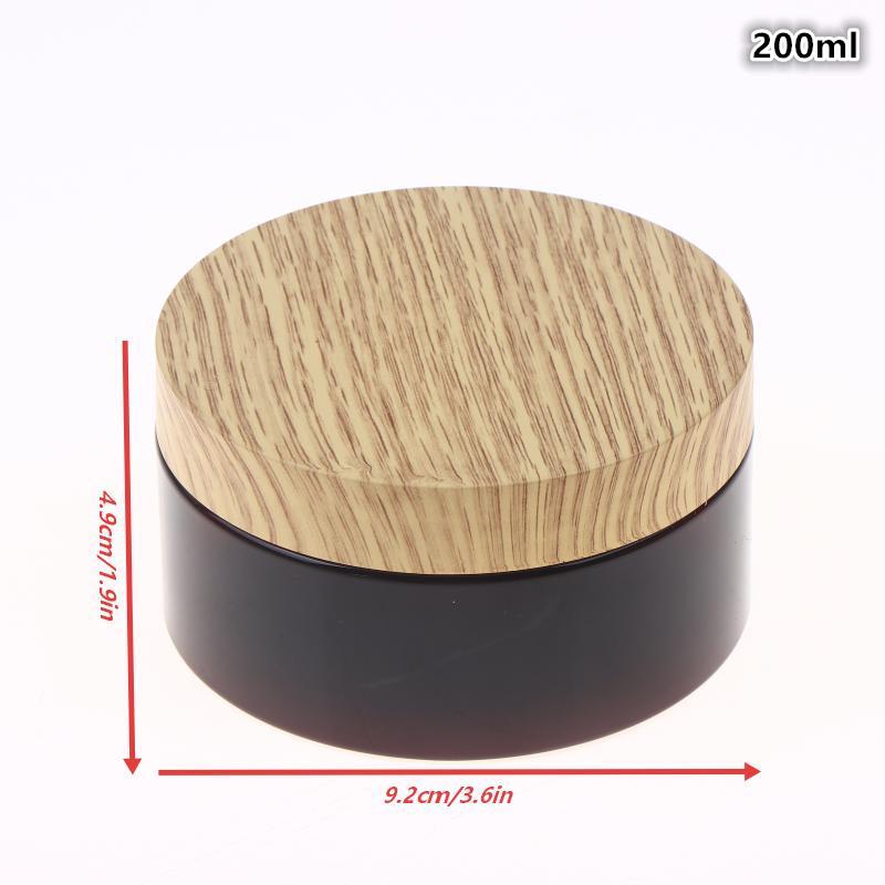 

200ml 250ml 300ml 500ml Empty Random Color Pet Jars Containers With Imitation Wood Texture Lid Jar Home Plastic Seasoning Bottle