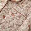 Women's Summer Cotton Crepe Pajama Set - Short-Sleeved Lapel Top, Trousers & Shorts