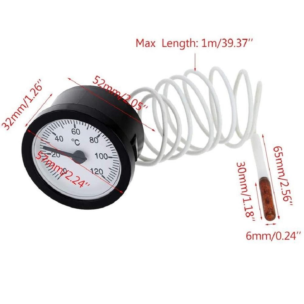 Thermometer Capillary Gauge High Accuracy Temperature Sensor