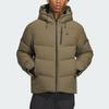Adidas 800 Fill Solid Color Sports Casual Hooded Down Jacket Unisex Jacket Olive-Green IW0783
