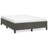 VidaXL Bed Frames Dark Grey 140x190 Cm Velvet347319
