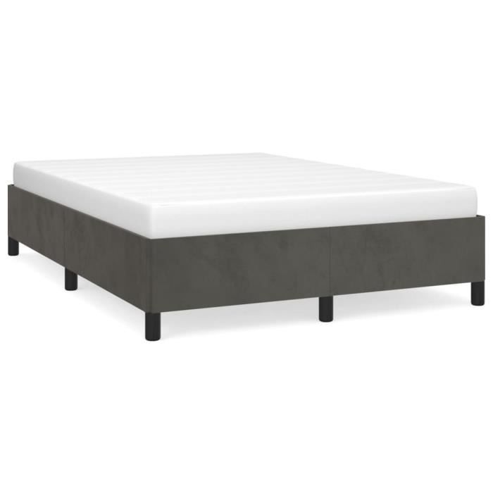VidaXL Bed Frames Dark Grey 140 X 200 Cm Velvet347325