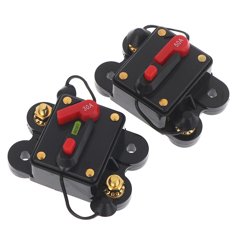 Waterproof Circuit Breaker Reset Fuse Inverter DC12V 24V 30A 40A 50A 60A 80A 100A 150A 200A 250A 300A Home Solar System Parts