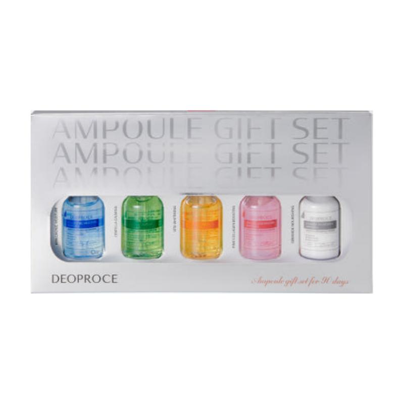 Deoproce Colorful Ampoule Gift Set 19ml x 5pcs – Multi-Function Skincare Trial & Travel Kit