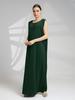 M269# Muslim Women's Sleeveless Abaya Base Layer Vest Dress - Loose, Casual, Long