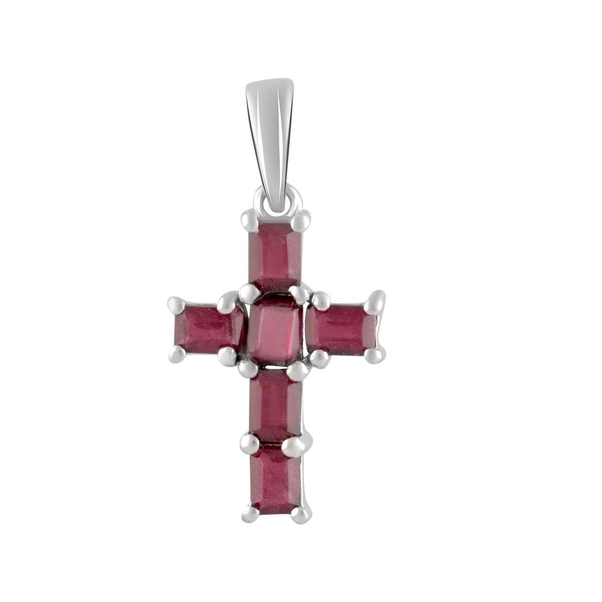 

Срібний хрестик з рубіном 0.199ct (2092582) rubine червоний колір