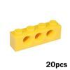 Brick 1x4 with 3 Holes MOC Technical Assemble Particles 3701 DIY Building Blocks Educational Toy for Kids