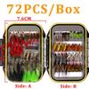 32/50/214PCS Fliegen Angeln Locken Trocken Nass Fliegen Nymph Streamer Künstliche Pesca Köder Locken Karpfen Forelle pesca Fishing Tackle Fly Box