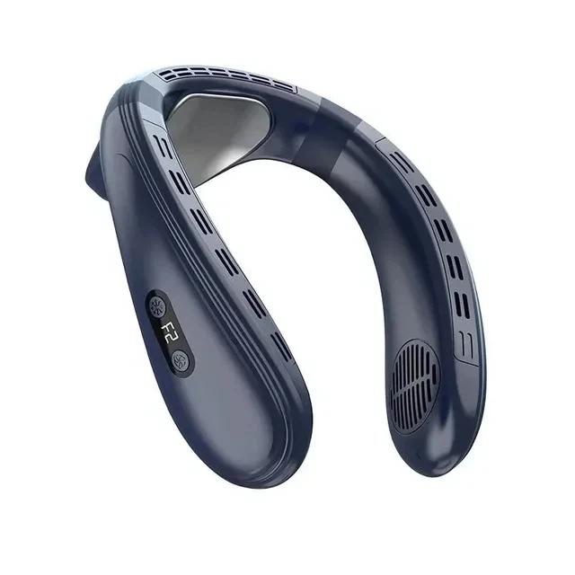 

1 шт. новый шейный кондиционер портативный шейный вентилятор перезаряжаемый полупроводниковый охлаждающий безлопастной вентилятор уличный персональный вентилятор носимый охладитель