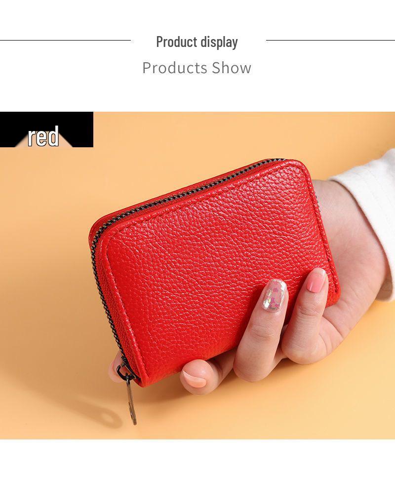 Men's High-End RFID-Blocking Ultra-Thin Card Wallet - Large Capacity, Anti-Demagnetization, ID Card Holder, Small Women's Card Sleeve