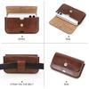 Black Angel Italian Leather Waist Pack for 6.9-inch Phones
