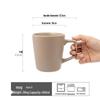 Shangqi Simple Vertical Stripe Ceramic Mug Set