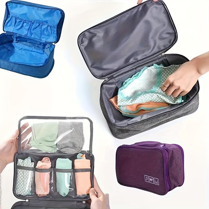 1pc Travel Underwear Organizer Bag, a Portable Zippered Pouch for Storing Bras And Socks, Designed to Carry-On Bags