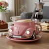 Creative Funny Beetle Shaped Coffee Mug  Unique Handmade Beetle-Shaped Coffee Cup Novelty Car-Shaped Tea Cup