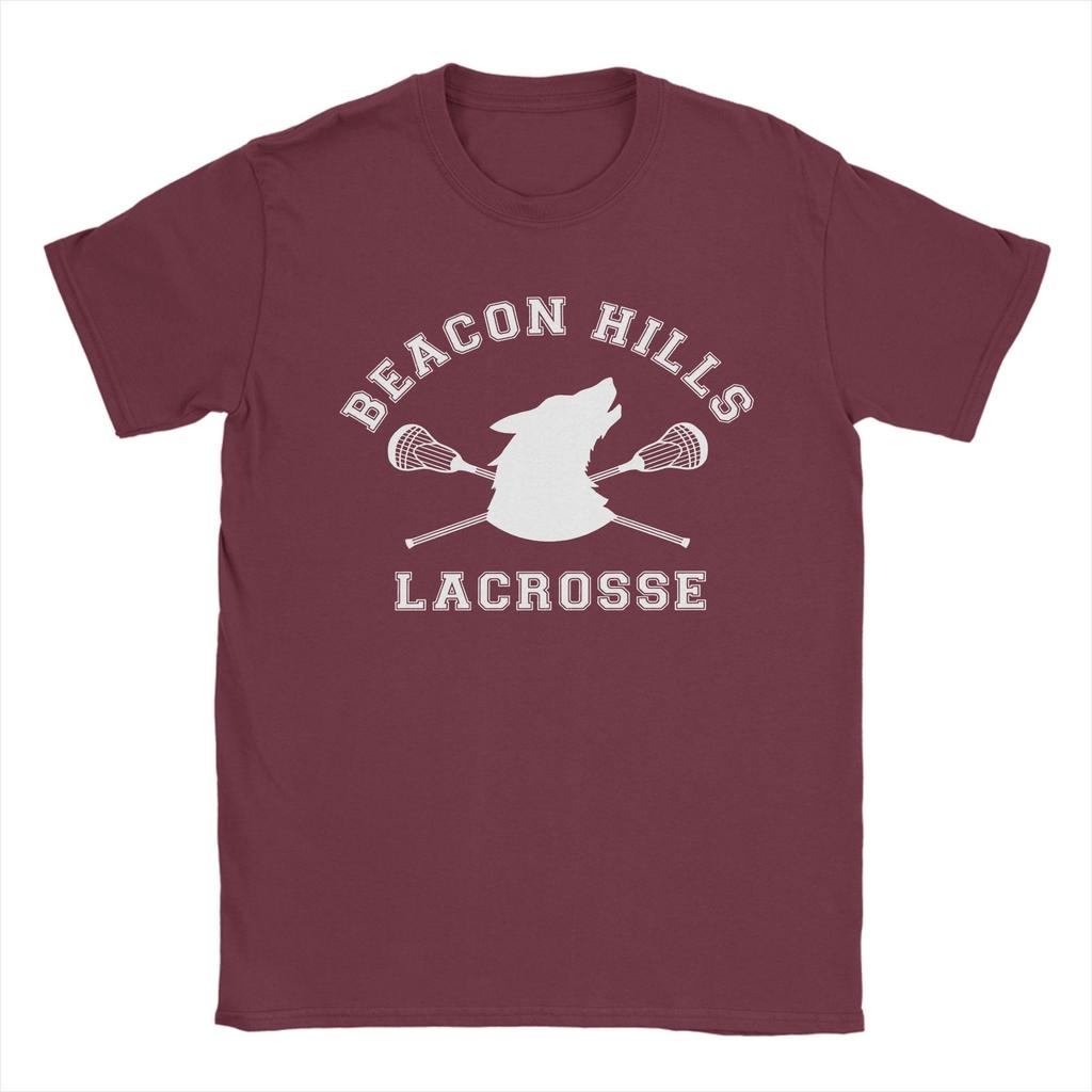 Teen Wolf Beacon Hills Lacrosse Teen Wolf  T Shirt  Cotton Clothing Vintage Short Sleeve Round Collar Tees Plus Size T-Shirt