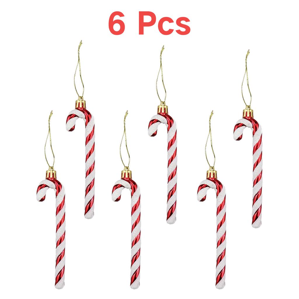 6/12/18 Pcs Candy Cane Christmas Decorations, Holiday Party Supplies for Christmas Tree Decoration