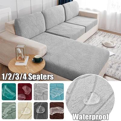 1/2/3/4 locuri, impermeabilă, material jacquard, husă de pernă pentru scaun, catifea, anti-alunecare, pentru mobilier, pentru animale de companie, pentru copii, extensibilă, lavabilă.