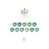 100Pcs/roll Love Heart-shaped Washi Tape Confession Poem Series Hand Account DIY Decoration Sticker Masking Tape Journal Decor