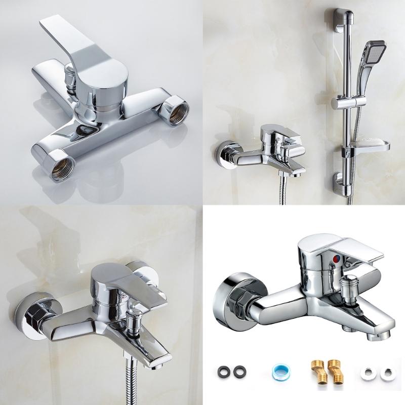 Modern Bath Mixing Valves Accuracy Temperature Control Complete with Mounting Hardware Set for Modern Bathrooms