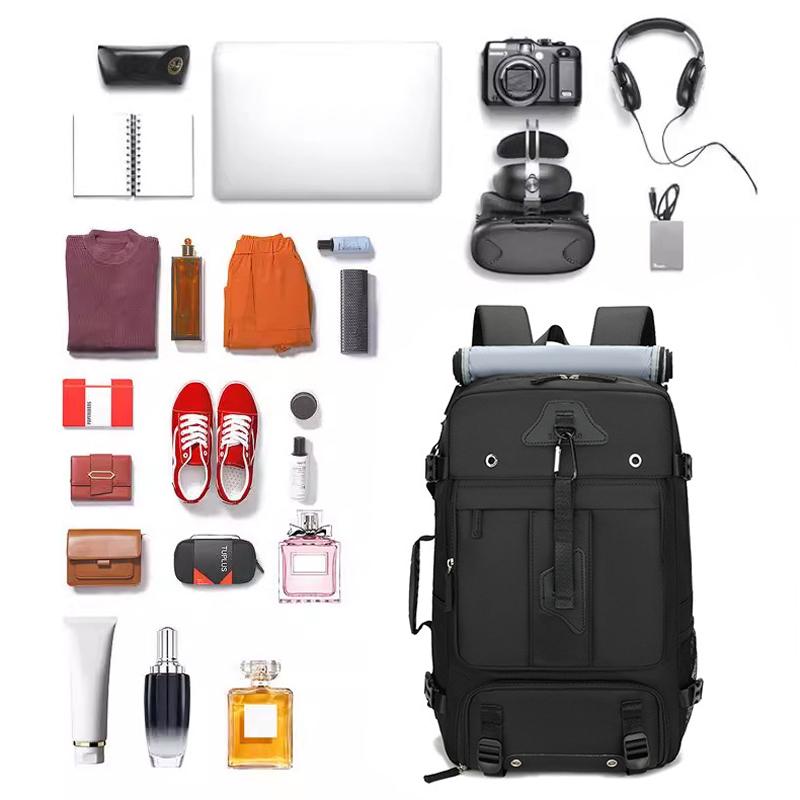 Large-capacity Backpack Men's Outdoor Expandable Multi-compartment Travel Boarding Backpack Travel Large Luggage Bag