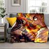 Anime Samurai Warrior's Journey Blanket Flannel Blanket for bed, sofa, Camping, Hiking, Picnic Essentials, gift for family Fan gifts