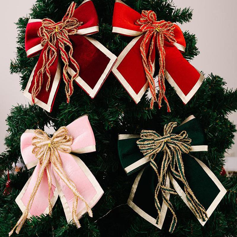 Vánoční mašle,Velké mašle na věnce na stromek, balení dárků, girlanda,Vánoční dekorace, sváteční tvoření, stuhy na vánoční stromek, ozdoby