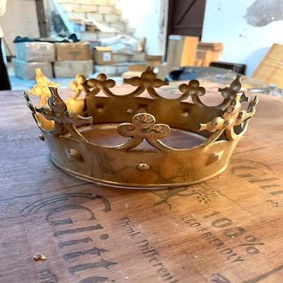 King Crown Brass Plantagenet Crown Brass Item Gift  Handmade Medieval Halloween Costume Christmas