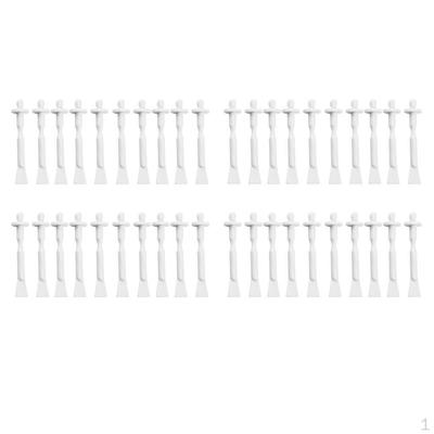 Ensemble de 40 applicateurs d'épilation à la cire, spatules en bois pour le nettoyage du nez, les sourcils, les poils du visage