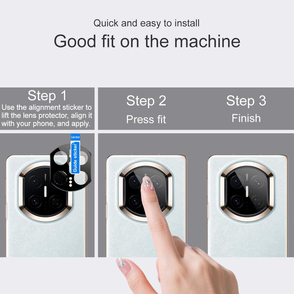 For Huawei Mate X7 Glass IMAK High Definition Glass Lens Film Black Version