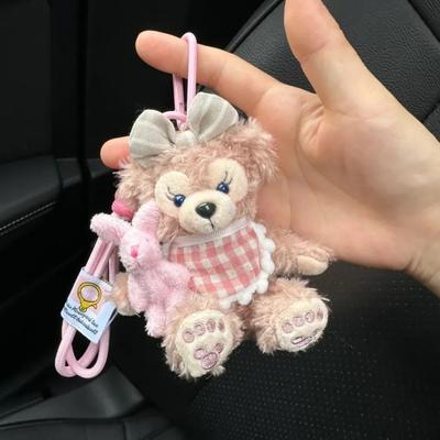 Bib Rabbit Shirley Rose Brelok Dekoracyjna Pluszowa Lalka Różowa Kreskówkowa Lalka do Torby Wisiorek