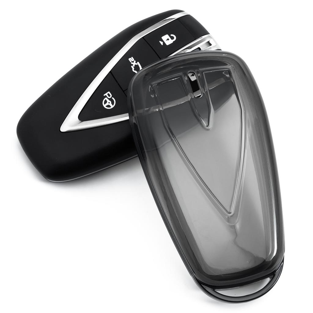 Slim Car Key Fob Case Cover Keychain For Changan UNI-T S K CS35 CS55 CS75 Plus Oshan X5 Accessories Black Transparent
