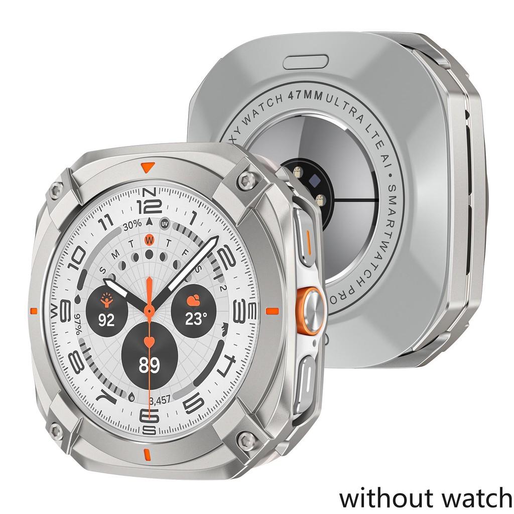 Metalowy Zderzak ze Stopu Aluminium dla Samsung Galaxy Watch Ultra 2026 47mm Pokrowiec Ochronny dla Samsung Galaxy Watch 7Ultra 47mm