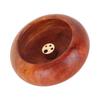 Vietnamese  Mini Round Incense Stick Buddhist Supplies Bowl Shape Incense Holder(Rosewood)