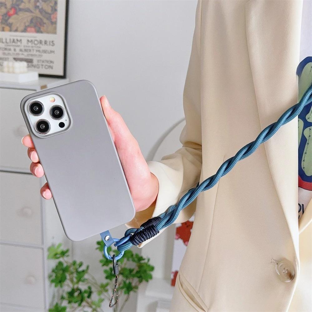 Nylon Twist Strap Phone For iPhone 17 Pro Max Universal Long Crossbody Rope Fits Outdoor Mountaineering Shoulder Neck Strap Rope