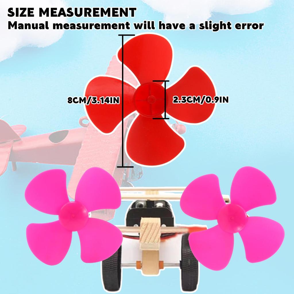 TORMEN 80mm Propeller Ideal for RC Boat DIY Improves Airflow and Performance Compatible with 2mm Shaft Motors Perfect for Boat and Science Education
