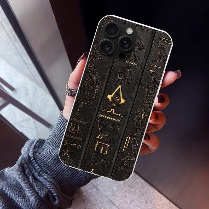 Sacred Eye of Horus Egypt Fresco Phone Case For iPhone 17 Air 16 15 Pro Max 14 Plus 13 Mini 12 11 Cover 7 8 SE Silicone Shell Pr