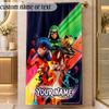 Beach TowelMiraculous Ladybug Custom Name Text Personalized Soft Towel for Beach Pool Indoor Home Decor Gift