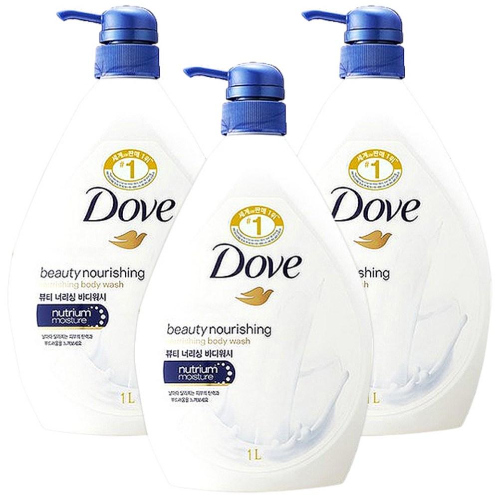 Dove Beauty Nourishing Body Wash, 1kg, 3 units