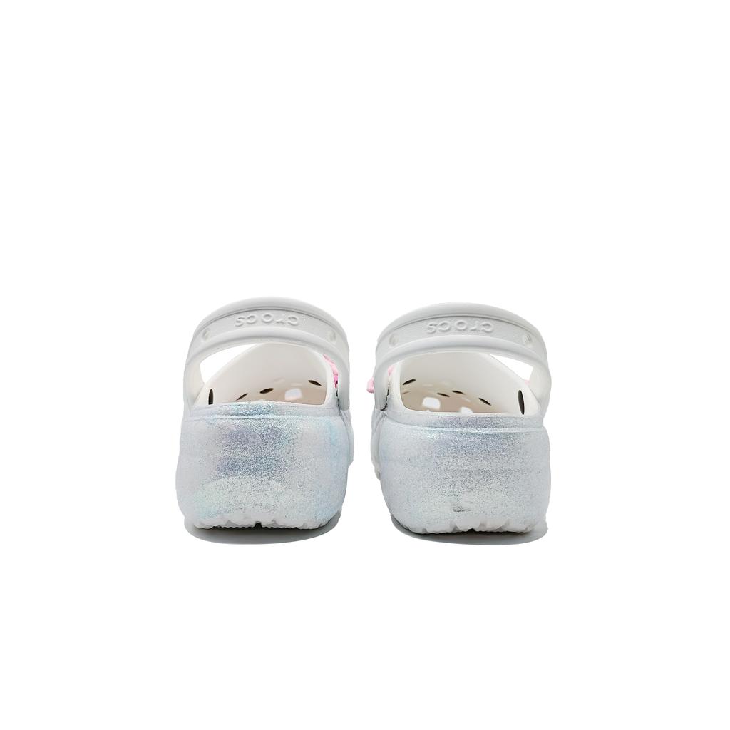 Crocs Classic Platform Clog EVA Fashion Personality Simple Classic Versatile Hole Shoes Unisex White