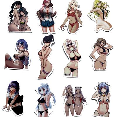 100Pcs Anime Sexy Mixed Beauty Hentai Waifu Graffiti Stickers Diy Comics Sticker