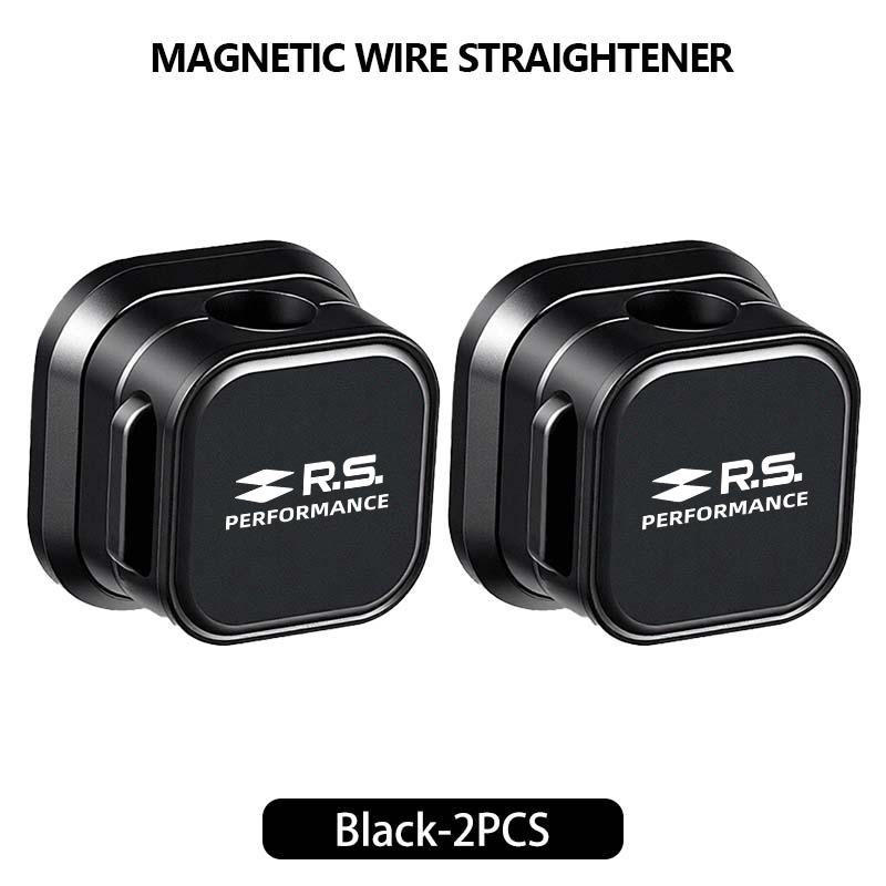 Magnetic Cable Clip Smooth Adjustable Cord Holder Wire Keeper For Renault Symbol Clio 3 4 Sparco Dacia RS Megan Scenic EspaceT