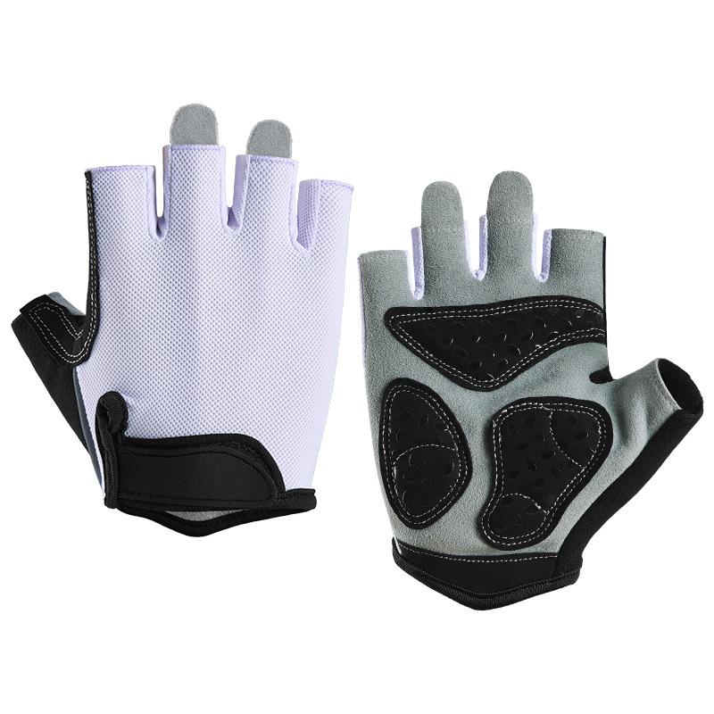 Bicycle Cycling Gloves Half Finger Spring and Summer Men and Women Road Mountain Bike Gloves Short Finger Anti Slip Shock Absorbing Bicycle Equipment