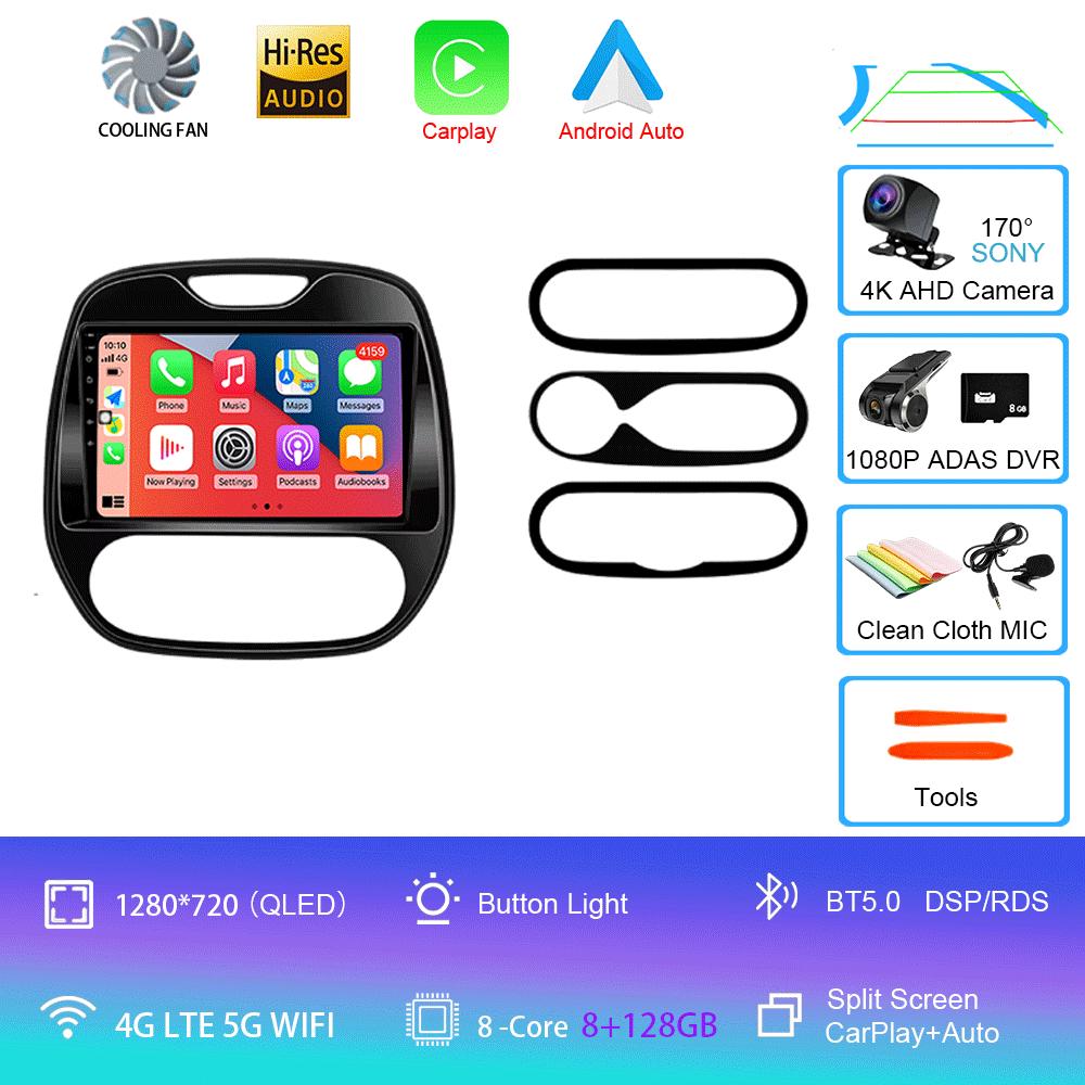 Auto Radio Android 14 For Renault Captur CLIO Samsung QM3 2011-2020 Multimedia Player Wireless Carplay No 2Din DVD Head Unit