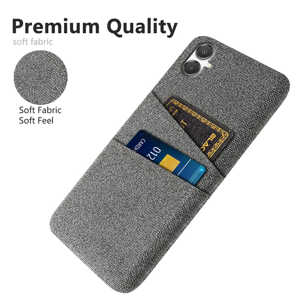 For Samsung Galaxy A07 4G Case Cloth+Hard PC Phone Cover with Dual Card Slots
