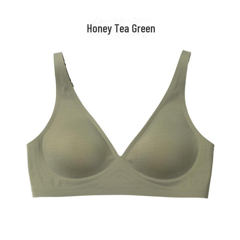 

Женское бесшовное желейное нижнее белье: Мягкий, присборенный, регулируемый бюстгальтер без косточек для большой и маленькой груди. XL