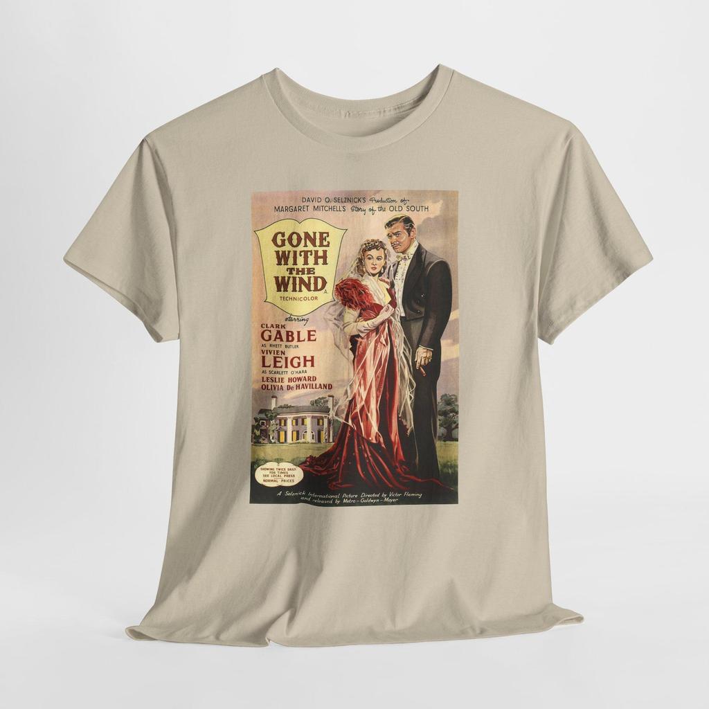 Vom Winde verweht V2 Unisex T-Shirt, Grafik-T-Shirt, Vintage-Stil T-Shirt, Retro Shirt, Geschenk für Comedy-Film-Liebhaber