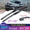 Car Wiper Blade for Toyota Fortuner SW4 2016~ AN150 AN160 Front Windscreen Windshield Brushes Car Goods 2017 2018