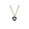Chanel Coco Heart Metal Rhinestone Necklace Women Necklace AB9387-B09088-NK216