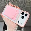 Candy Color Card Bag Wallet Phone Case For iPhone 17 Air 16 15 14 13 12 11 Pro Max XS XR X 7 8 Plus Soft Shockproof Bumper Cover